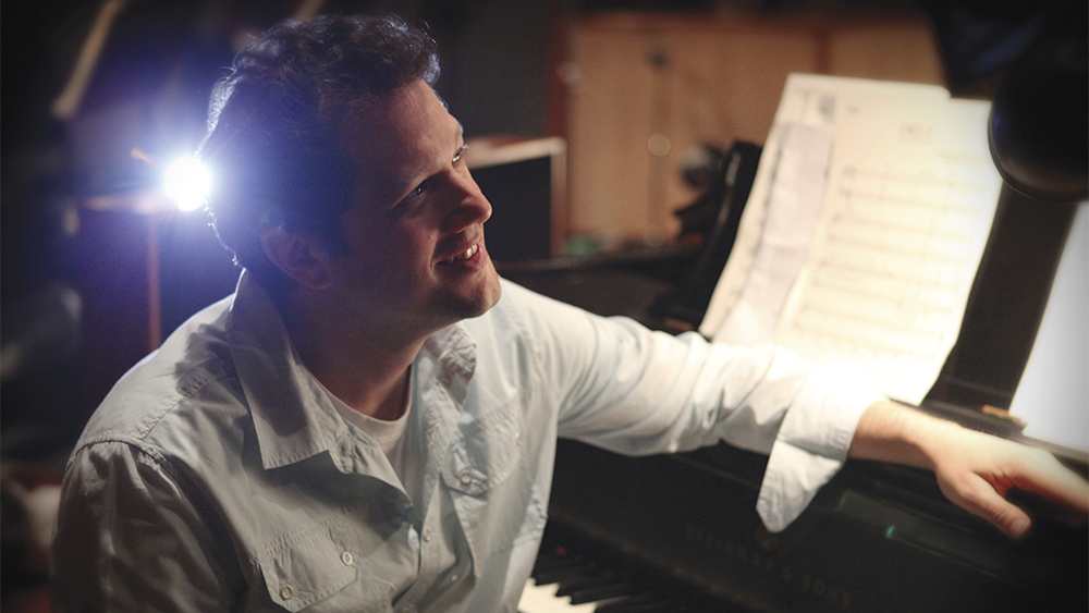 Michael Giacchino is photographed on April 6, 2011 in Burbank, Calif. (Photo by Deborah Coleman / Pixar)