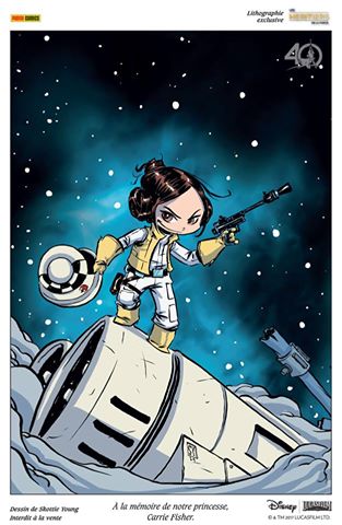 Generations star wars lithographie panini leia