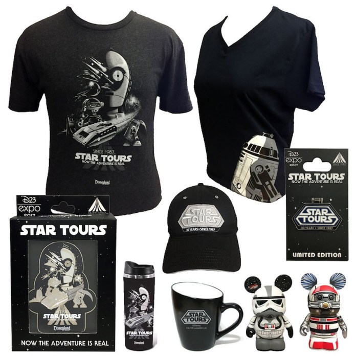Star Tours 30th anniversary merchandise
