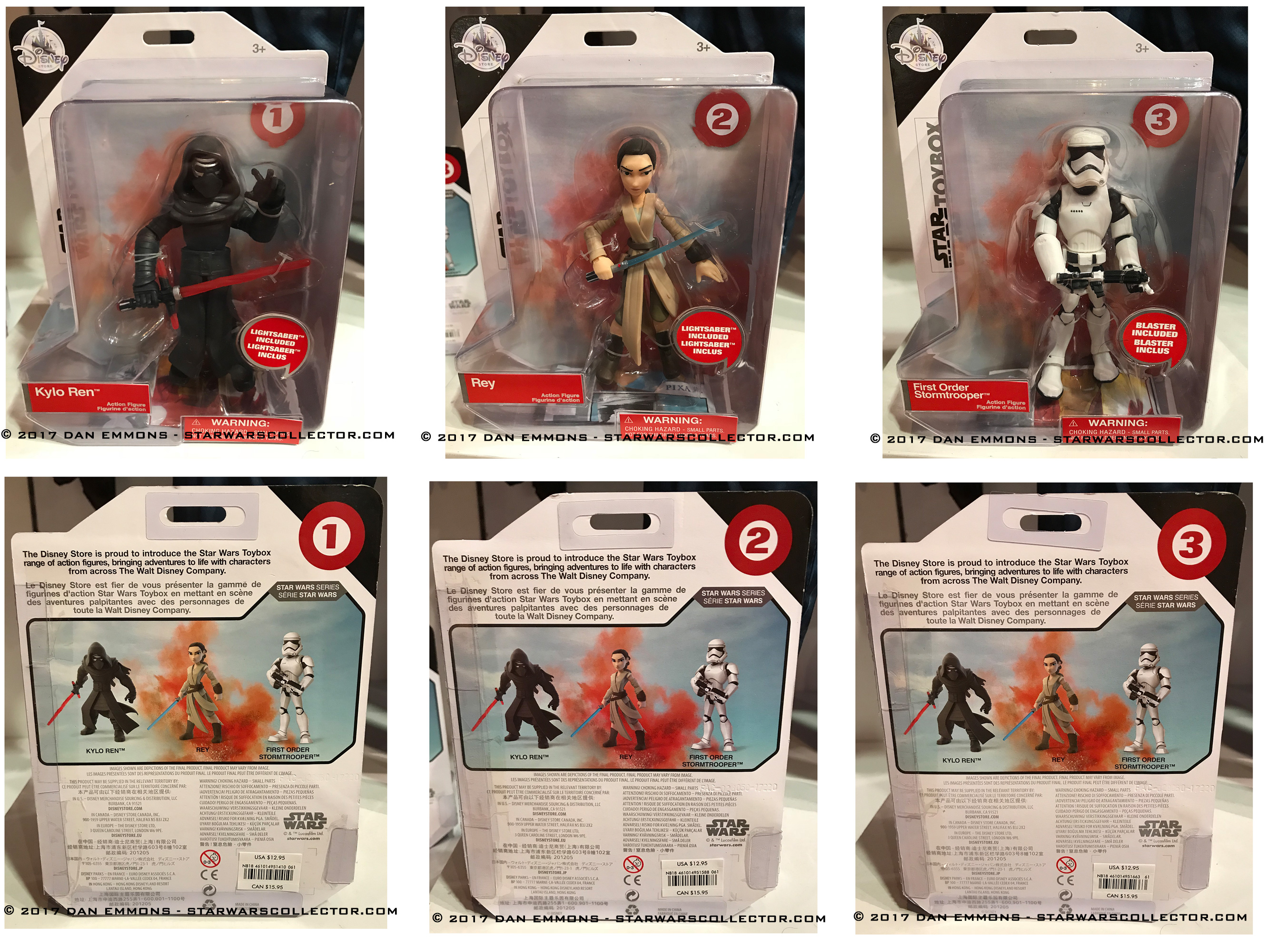 Disney Store Toybox Star Wars blisters