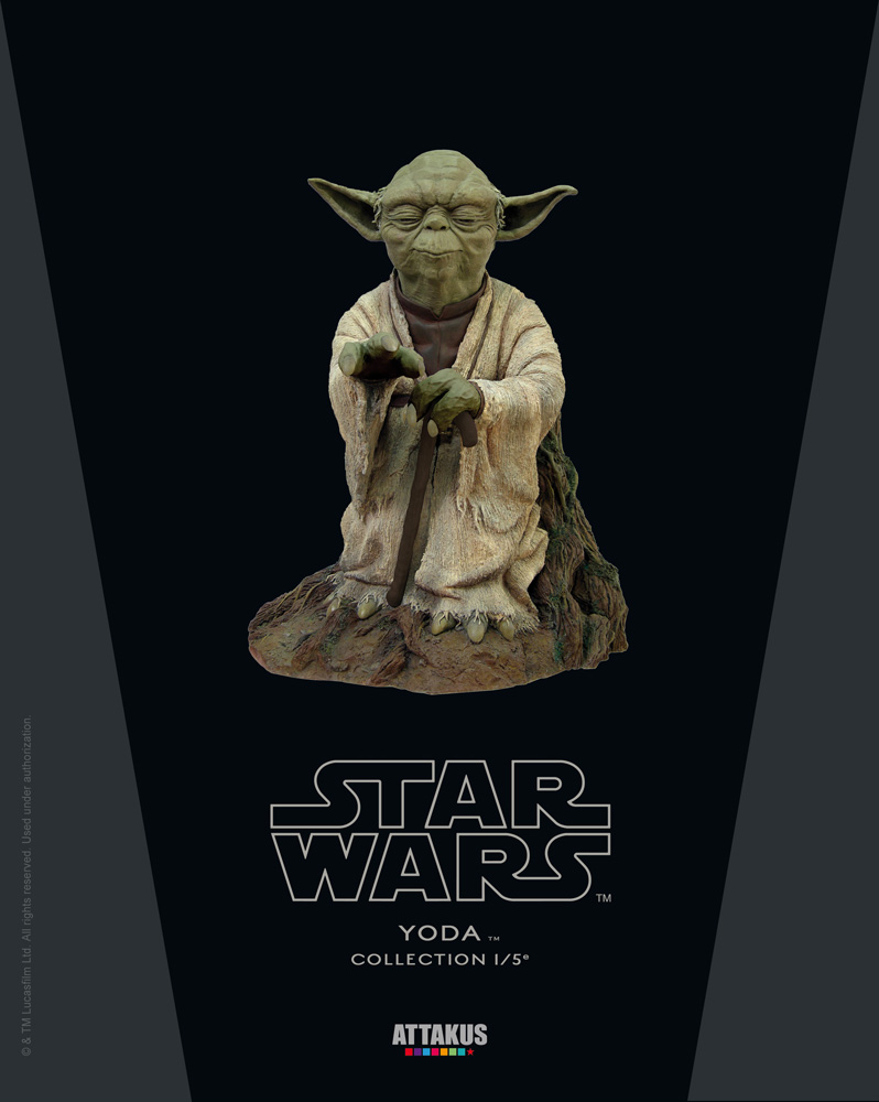 Attakus Yoda Use the force statue 1/5eme