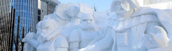 Sapporo Snow Festival : Une sculpture de neige Star Wars