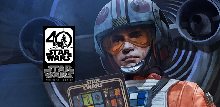 HASBRO – Star Wars The Black Série 40th Anniversary Early Bird Set