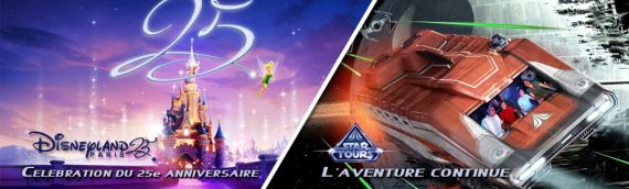 Reportage – Disneyland Paris – Ouverture de Star Tours L’aventure Continue & 25eme Anniversaire de Disneyland Paris