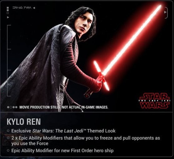 EA the last Jedi Rey Kylo Ren
