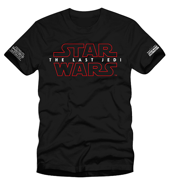 star wars celebration official Store tee shirt the last jedi
