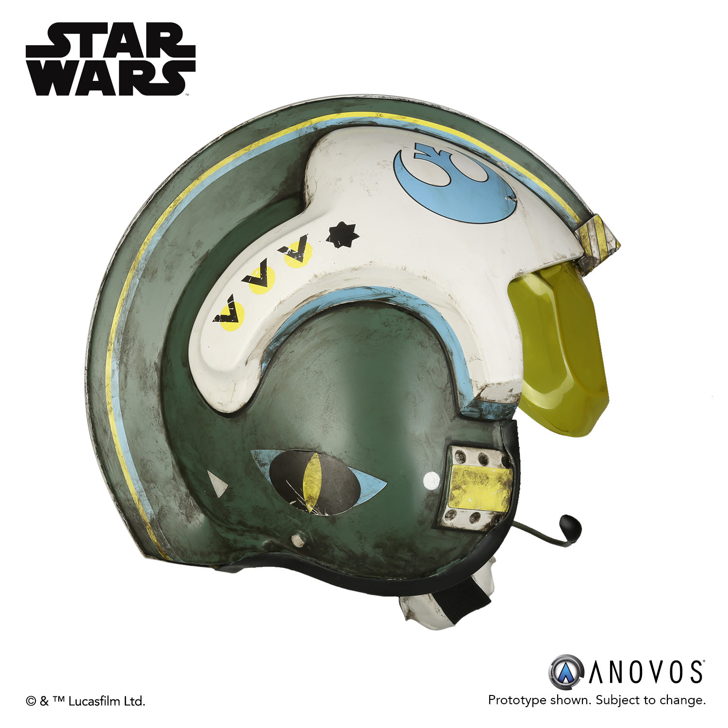 ANOVOS Rogue One General Merrick Blue Squadron Helmet