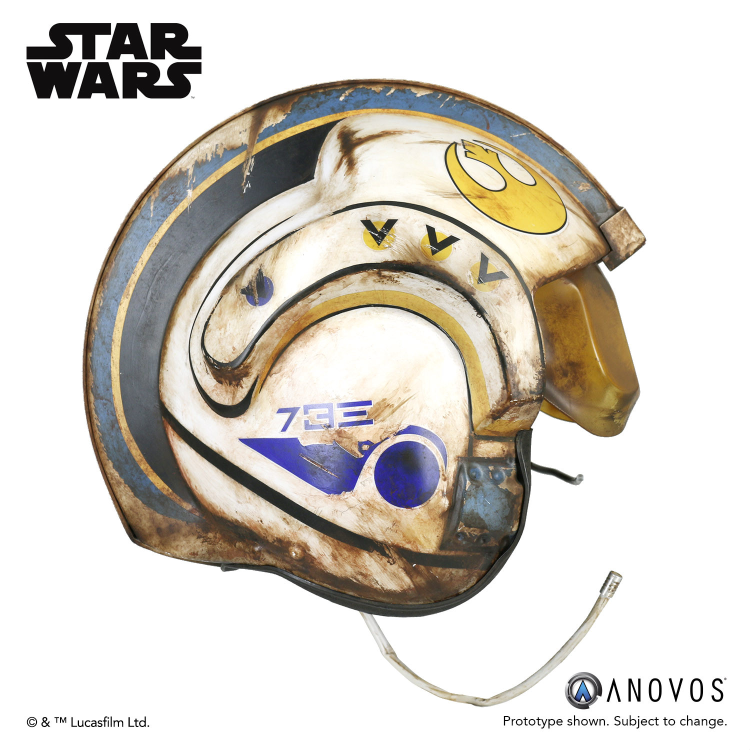 Anovos The Force Awakens Rey W-Wing Helmet