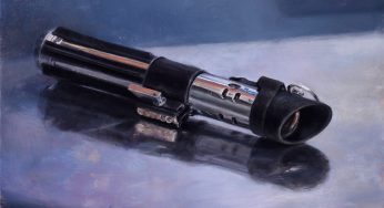 Drew Baker – ANH lightsaber painting sur Kickstarter