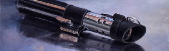 Drew Baker – ANH lightsaber painting sur Kickstarter
