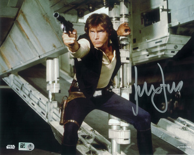 Star Wars Authentics Han Solo Harrison Ford dédicaces