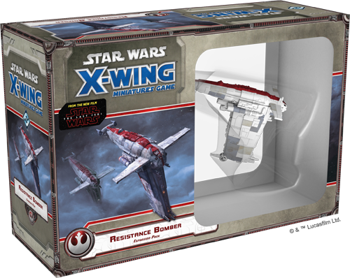 X-Wing Miniature resistance bomber