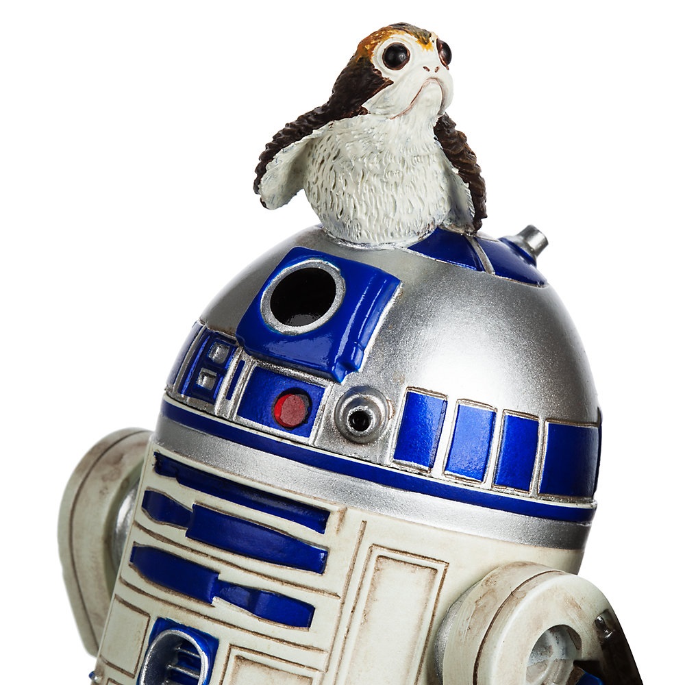 Disney Store statue chewbacca R2-D2 Porgs