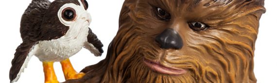 Disney Store – Statue Chewbacca, R2-D2 et Porgs Limited Edition