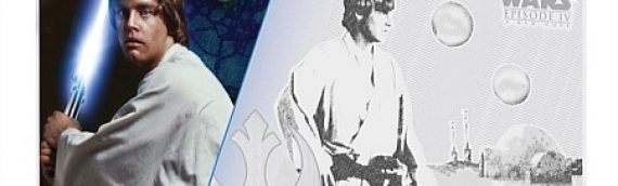 NZ Mint : ANH Luke Skywalker 5g Silver Coin Note