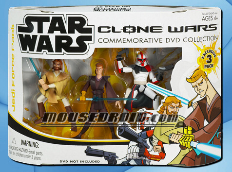 05-01 - 3-Pack DVD - Boîte - Obi-Wan Kenobi, Anakin Skywalker, ARC Trooper