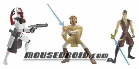 05-01 - 3-Pack DVD - Figurines - Obi-Wan Kenobi, Anakin Skywalker, ARC Trooper