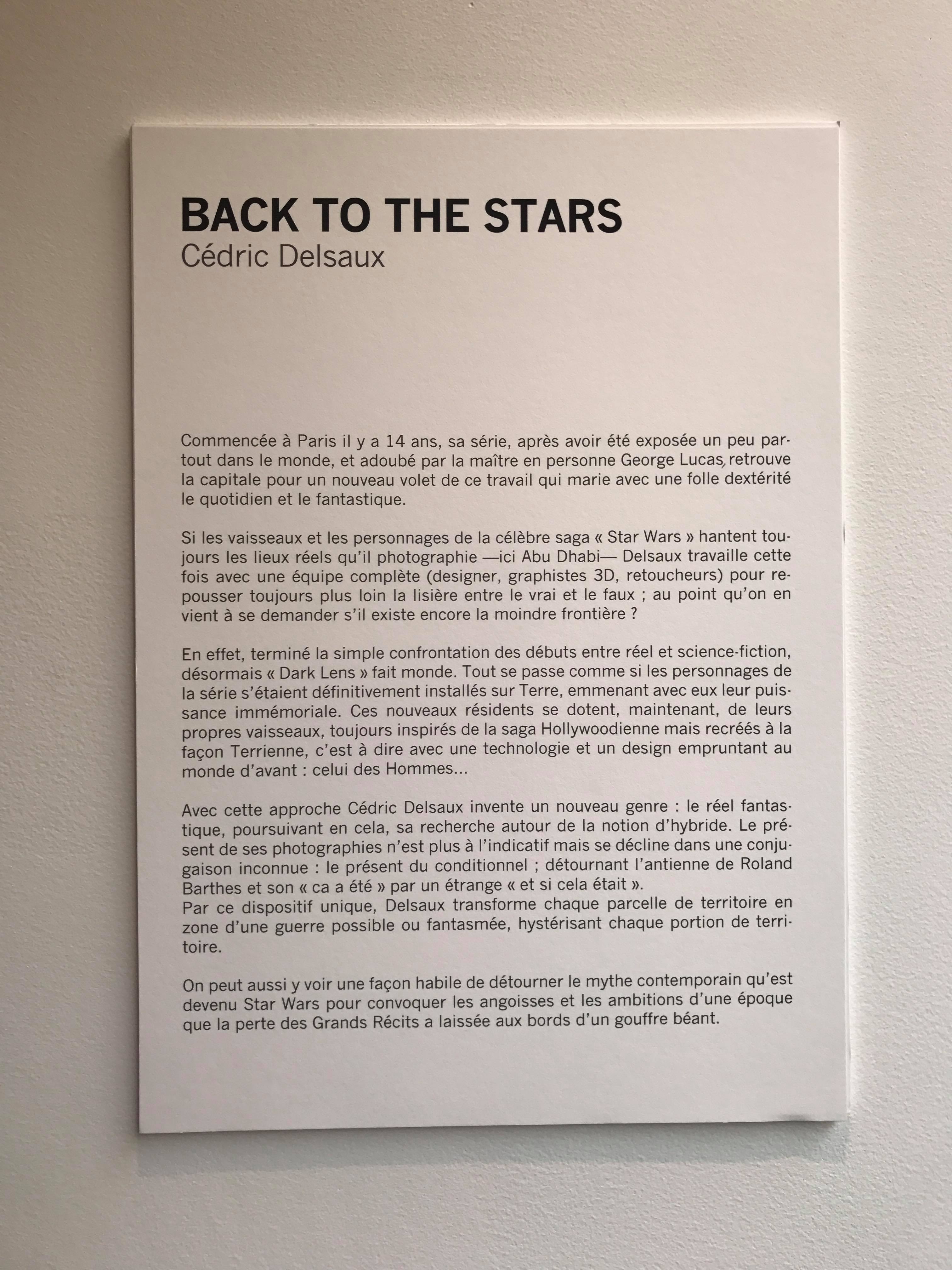 Expo Back to the Stars, galerie Patrick Gutknecht