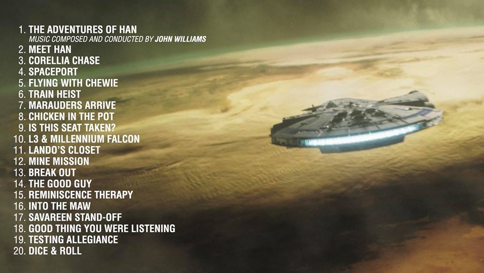SOLO A Star Wars Story Soundtrack John Powell