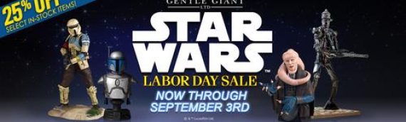 Gentle Giant: Vente speciale pour le Labor Day
