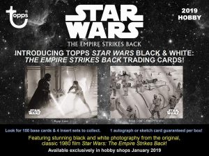 Présentation Noir et Blanc Topps Empire Contre-Attaque