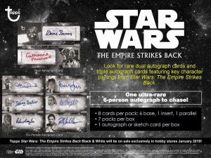 Présentation Noir et Blanc Topps Empire Contre-Attaque