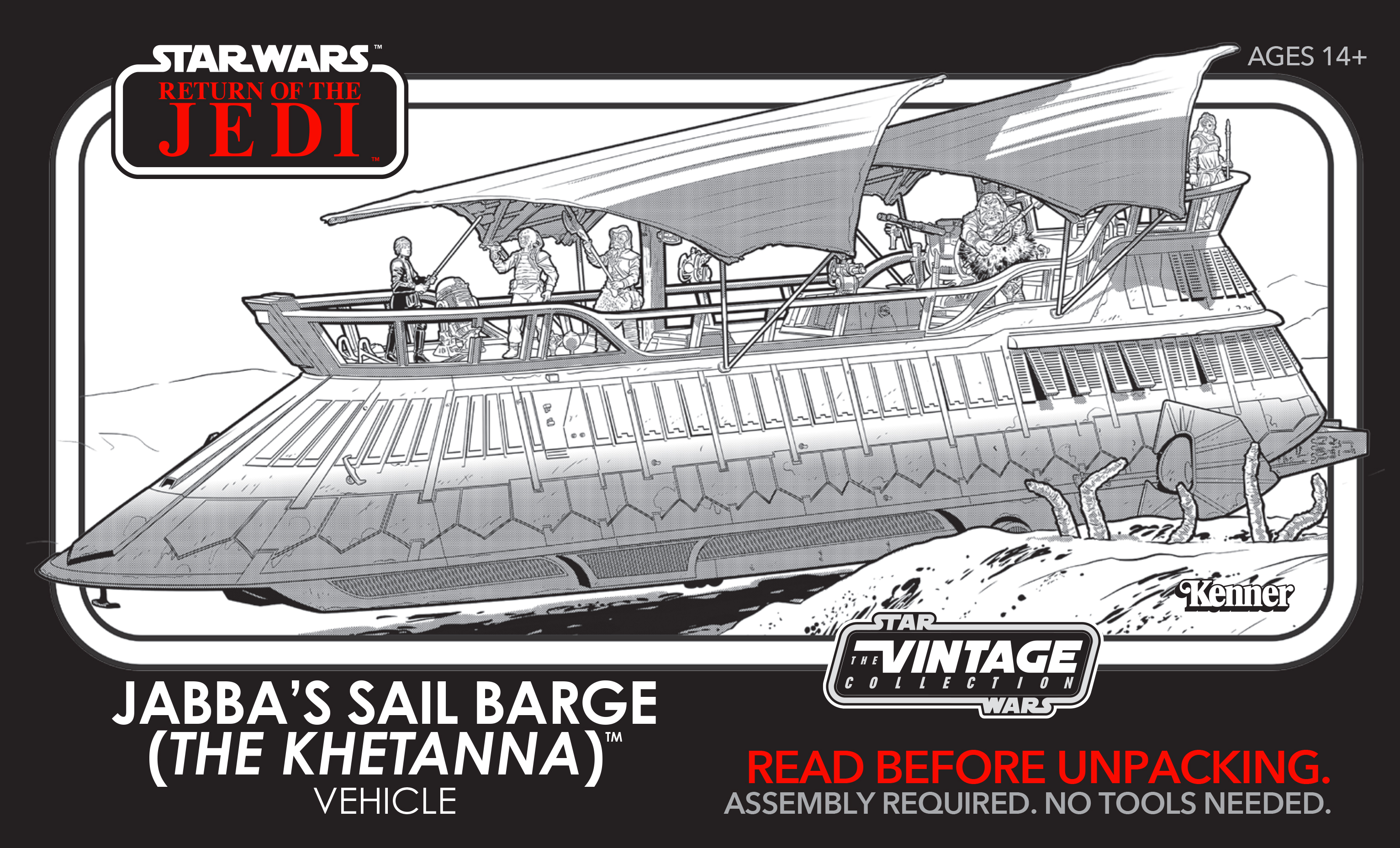 HASLAB – Les instructions de montage de la barge de Jabba sont en lignes