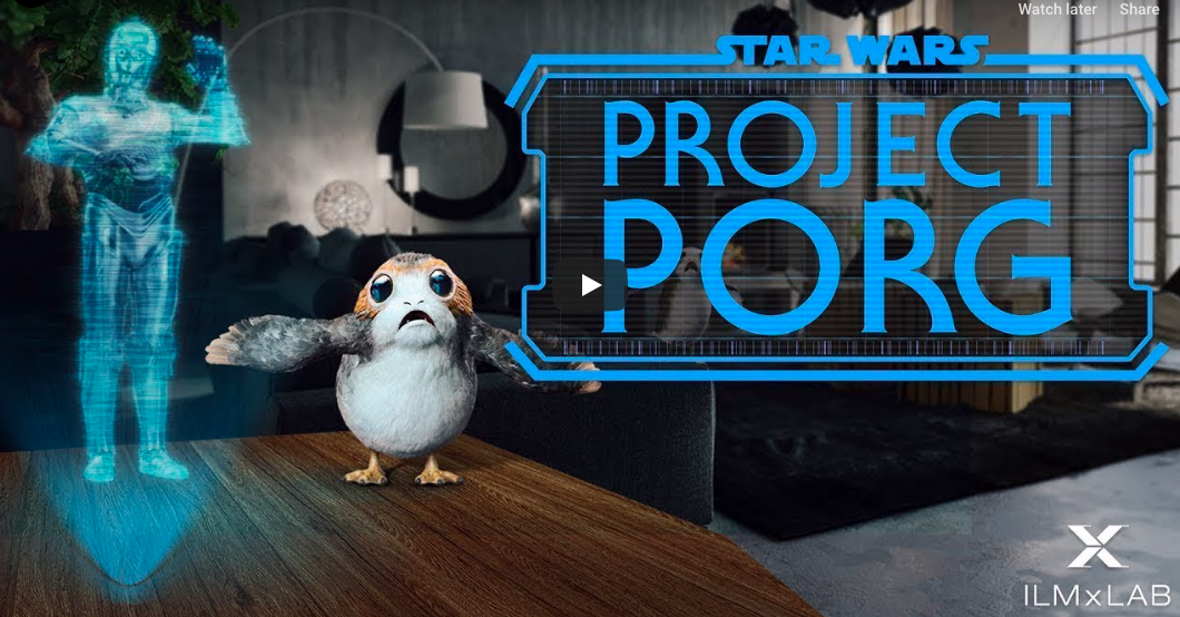 Star Wars: Project Porg est disponible sur Magic Leap One