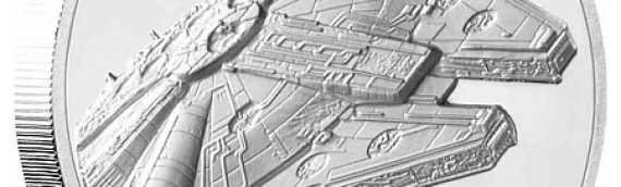 Star Wars – Millennium Falcon Ultra High Relief 2oz Silver Coin