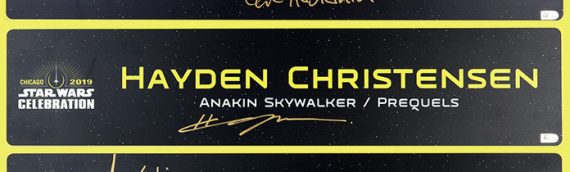 Star Wars Authentics – Plaque métallique et Banners de Star Wars Celebration aux enchères