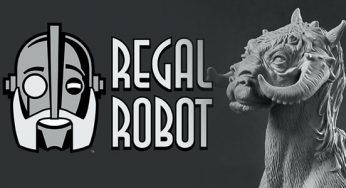 Regal Robot et sa réplique de la sculpture originale du Tauntaun en 250ex