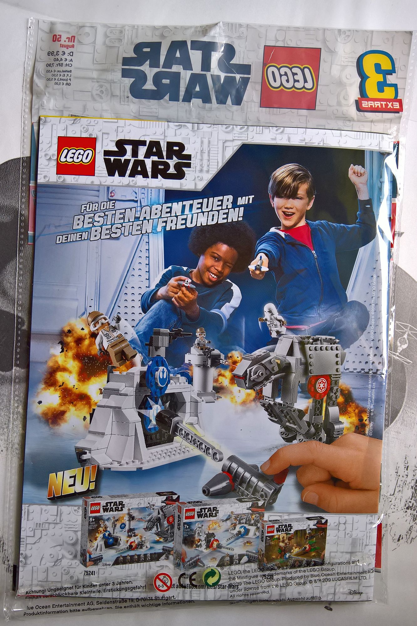 Le numéro 50 de LEGO Star Wars verso- Allemagne