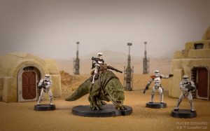 SW Legion Dewback en action