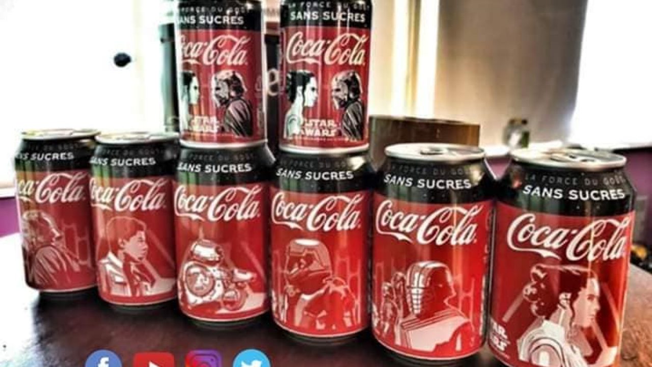 Lot de 6 Canettes de Coca Cola zero Star wars The rise of Skywalker de 2020 