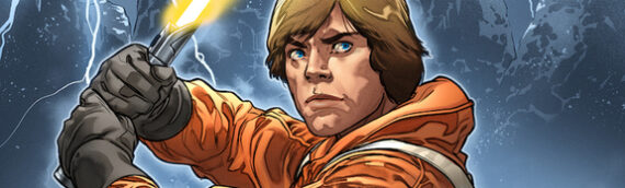 MARVEL – Luke Skywalker et un sabre laser jaune sur la couverture du Star Wars #6