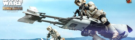 HOT TOYS – The Mandalorian Scout Trooper & Spider Bike Sixth Scale Figure