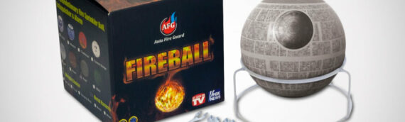 Une boule extincteur aux couleurs de la Death Star