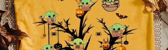 Tee-Shirt – Baby Yoda se déguise pour Halloween