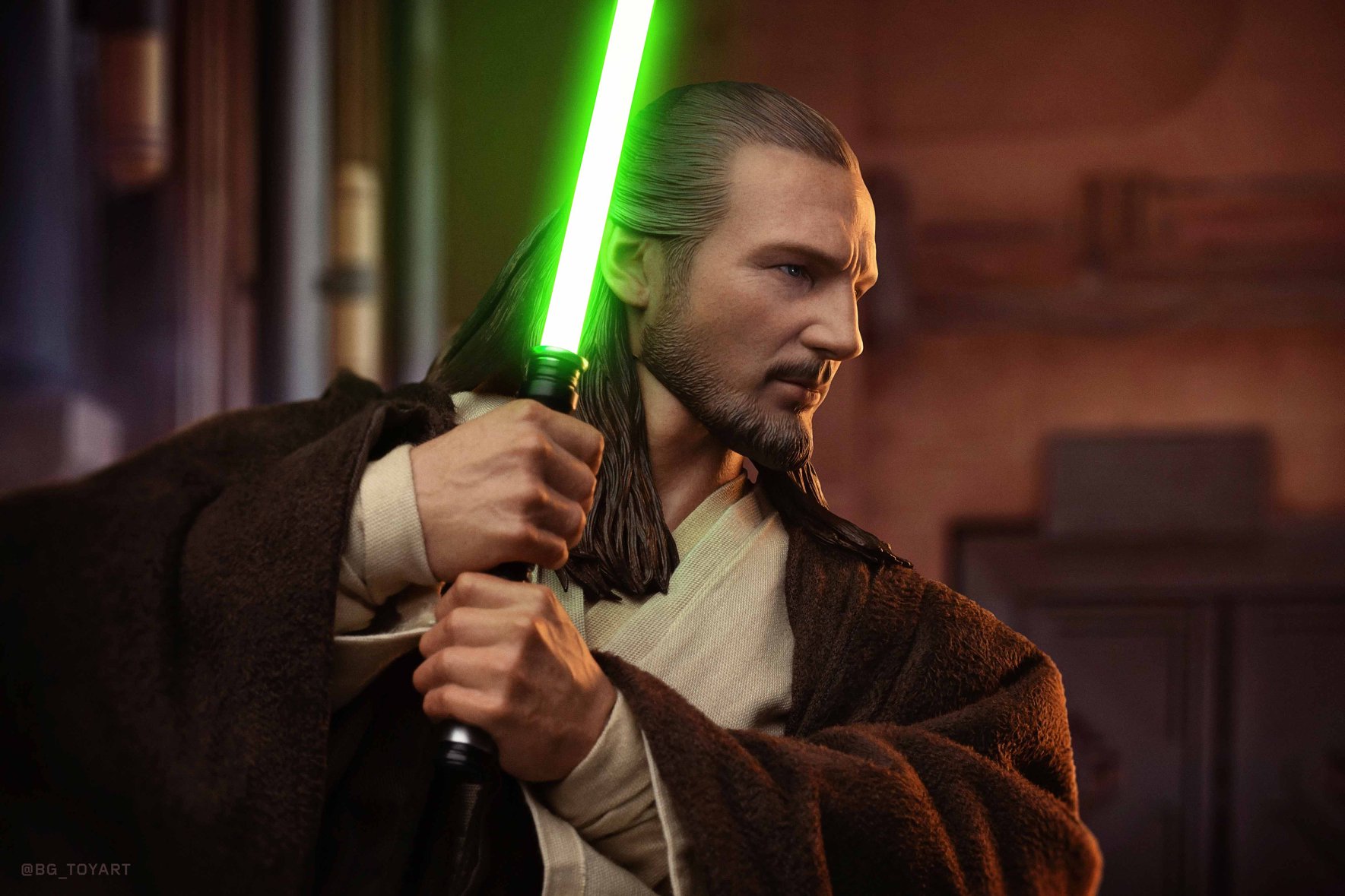 Hot Toys : La version de production de Maître Qui Gon Jinn.