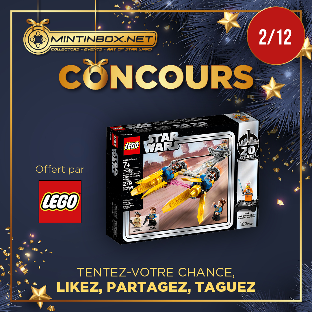 CONCOURS – Calendrier de l’avent : Jour 2 – Set Lego 75258 POD RACER ANAKIN
