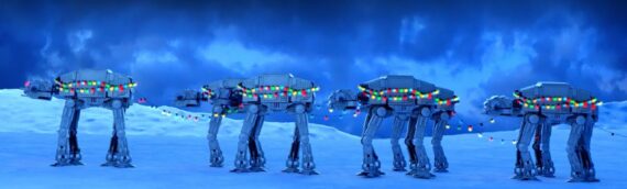 LEGO – Une nouvelle vidéo de Noël quand les AT-AT se prennent pour les rennes du Père Noël