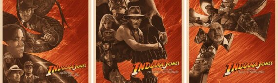 ACME Archives :  Des artworks sur les 3 premiers films d’Indiana Jones par Devin Schoeffler