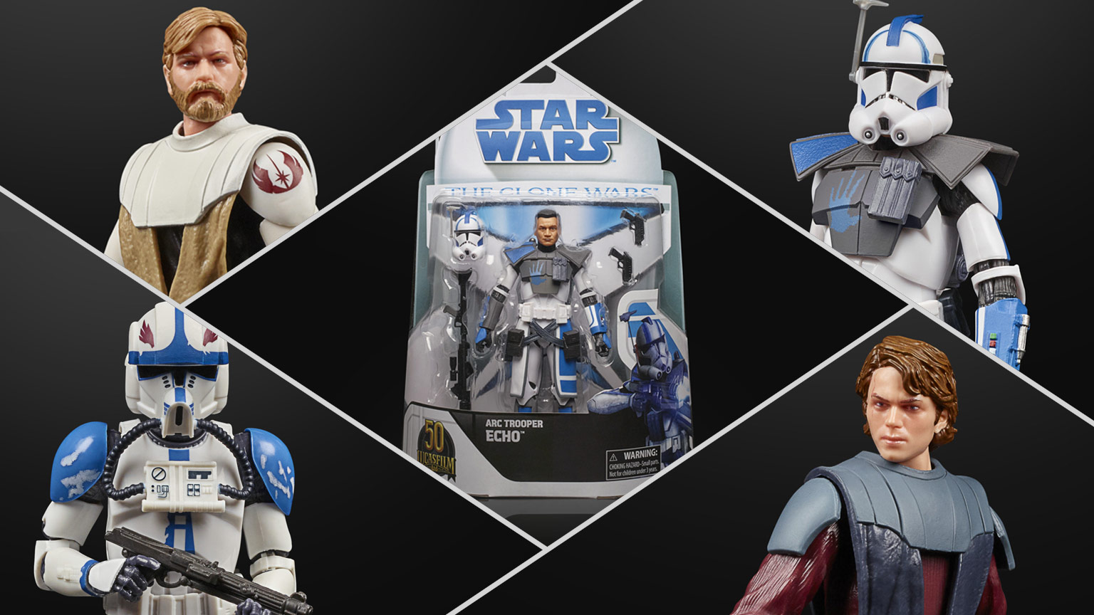 HASBRO – Hommage à The Clone Wars avec 4 blisters spéciaux