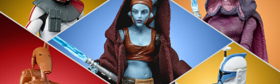Hasbro: Plusieurs figurines TVC et Black series « The Clone wars 2D »