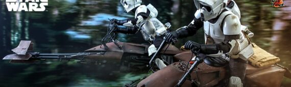 HOT TOYS – Scout Trooper and Speeder Bike Sixth Scale Figure