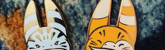 Doodlebethel : 2 pin’s « Sunny » ou « Storm » d’un lothcat