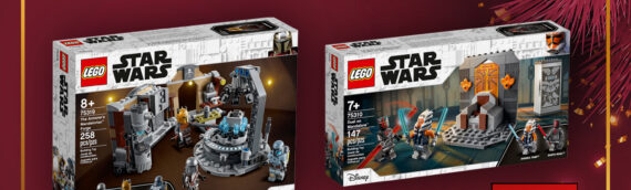 Calendrier de l’avent Star Wars de MINTINBOX – Jour 12 : Les deux sets « 75310- Duel on Mandalore » et « 75319 The Armorer’s Mandalorian Forge »  offerts par LEGO France
