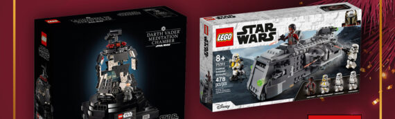 CONCOURS – Calendrier de l’avent Star Wars de MINTINBOX – Jour 16: Les sets La salle de méditation de Dark Vador et le Transporteur Impérial offerts par LEGO