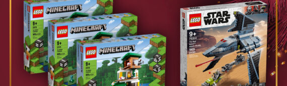 Calendrier de l’avent Star Wars de MINTINBOX – Jour 6: Le vaisseau de la Bad Batch et La cabane moderne dans l’arbre Minecraft offerte par LEGO