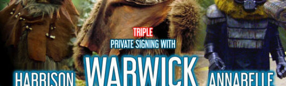 Elite Signatures : Warwick Davis et ses enfants en dédicace